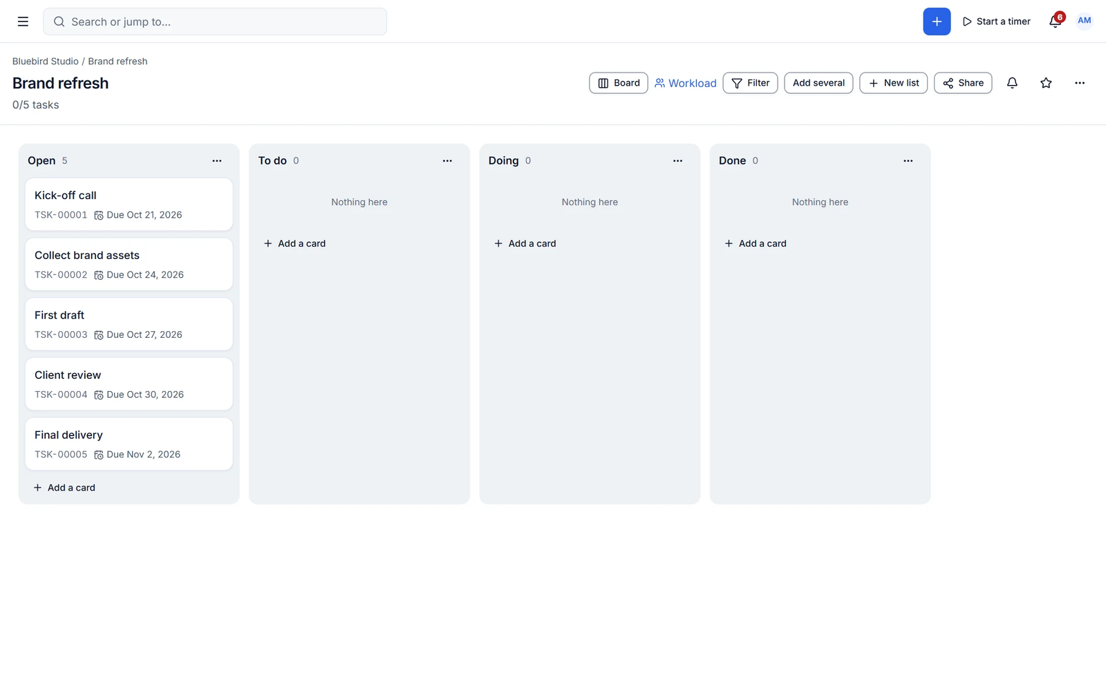 Task board